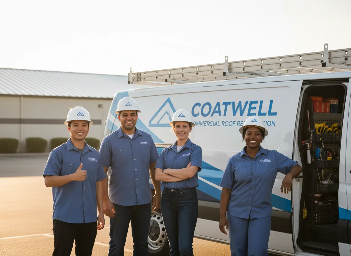 Commercial roof coating company in Doucette, TX